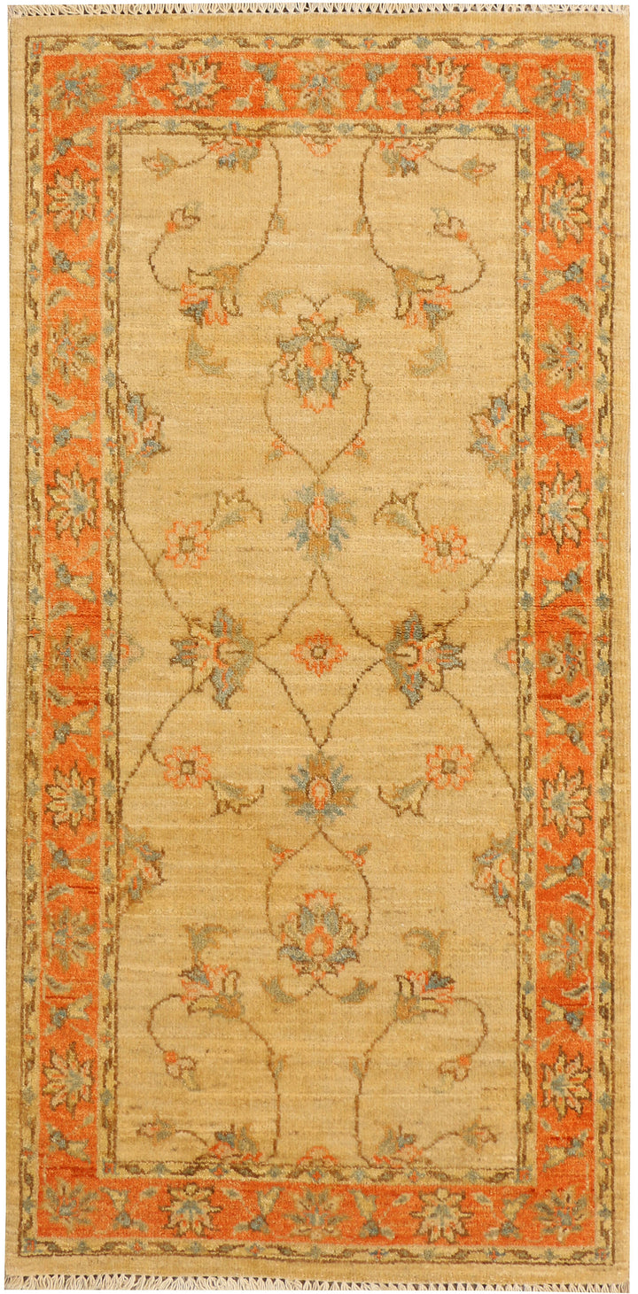 Navajo White Ziegler 2' 4 x 4' 8 - No. 38153 - ALRUG Rug Store