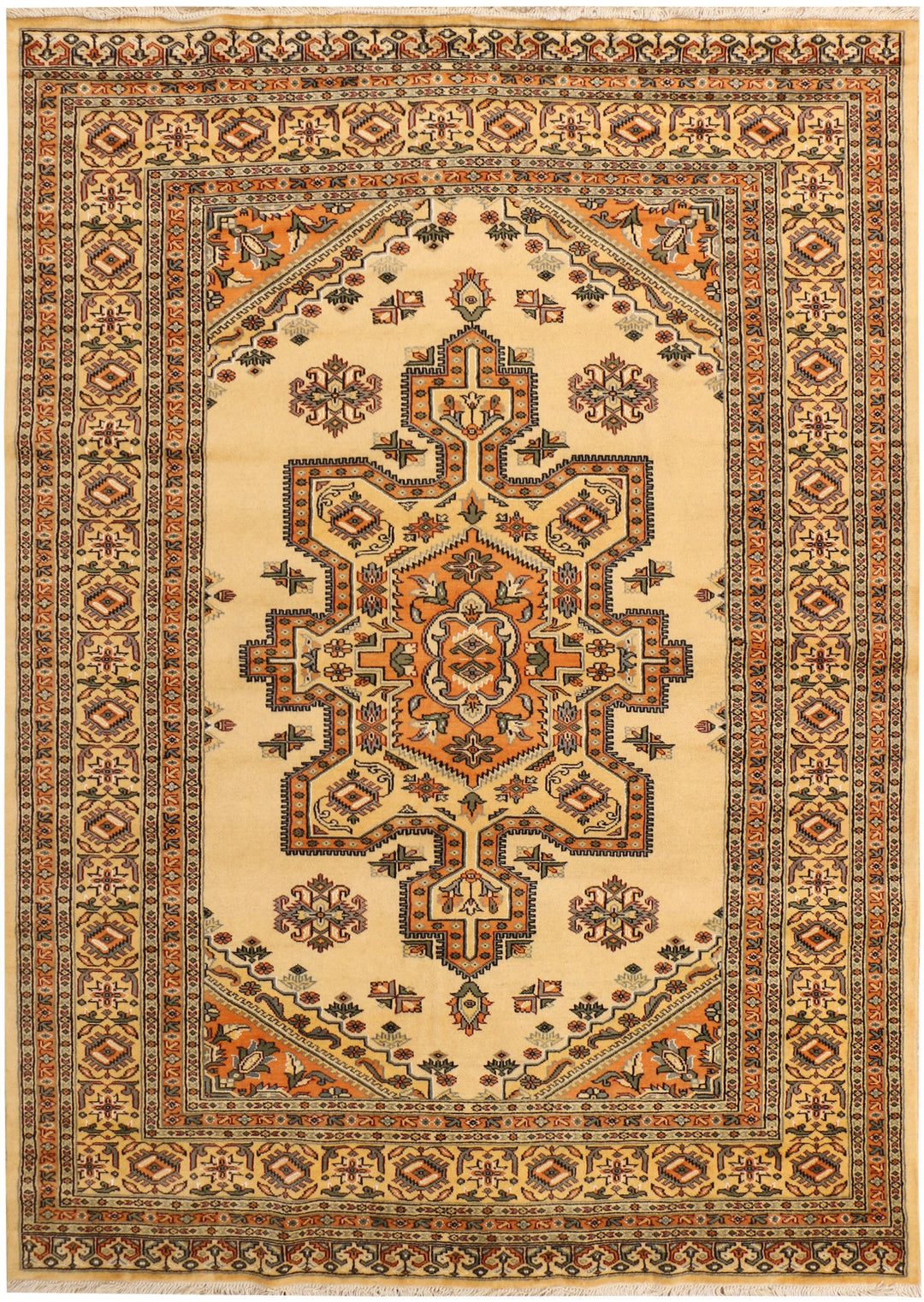 Wheat Caucasian 6' 1 x 8' 10 - No. 38176 - ALRUG Rug Store