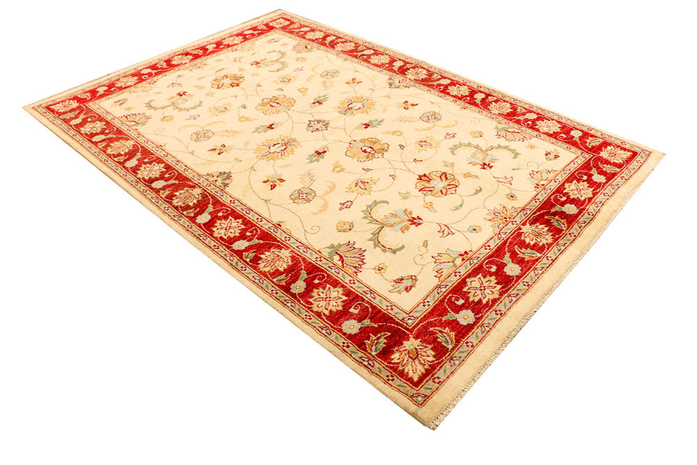 Navajo White Ziegler 5' 7 x 8' - No. 38224 - ALRUG Rug Store