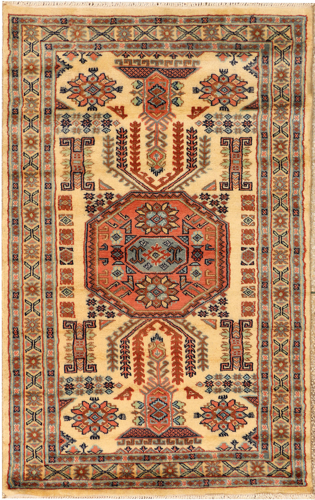 Navajo White Caucasian 3' 2 x 5' - No. 38227 - ALRUG Rug Store