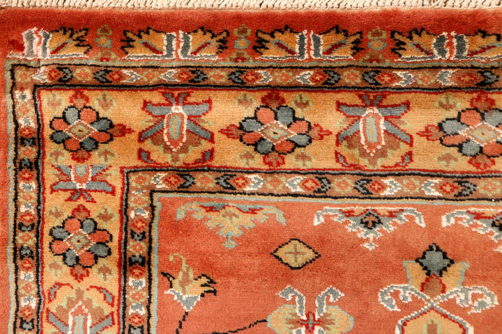 Coral Caucasian 3' 1 x 5' 2 - No. 38234 - ALRUG Rug Store
