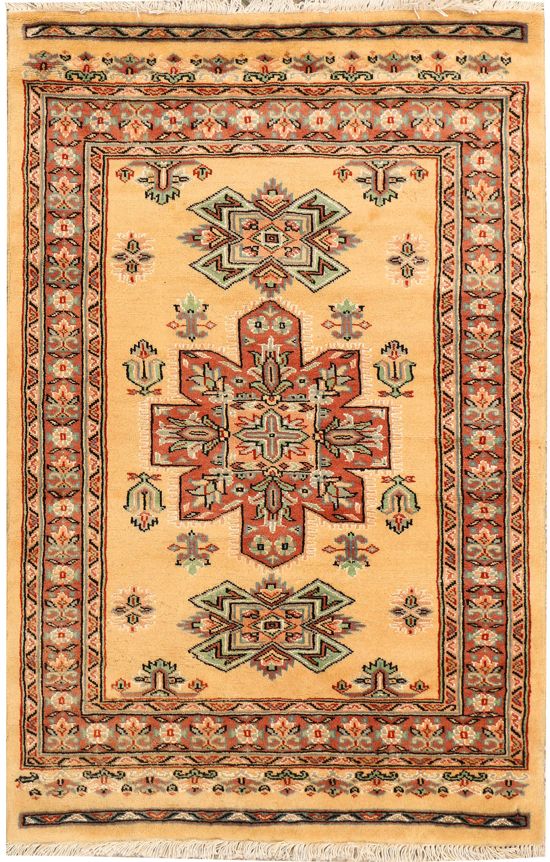 Navajo White Caucasian 2' 8 x 4' - No. 38239 - ALRUG Rug Store