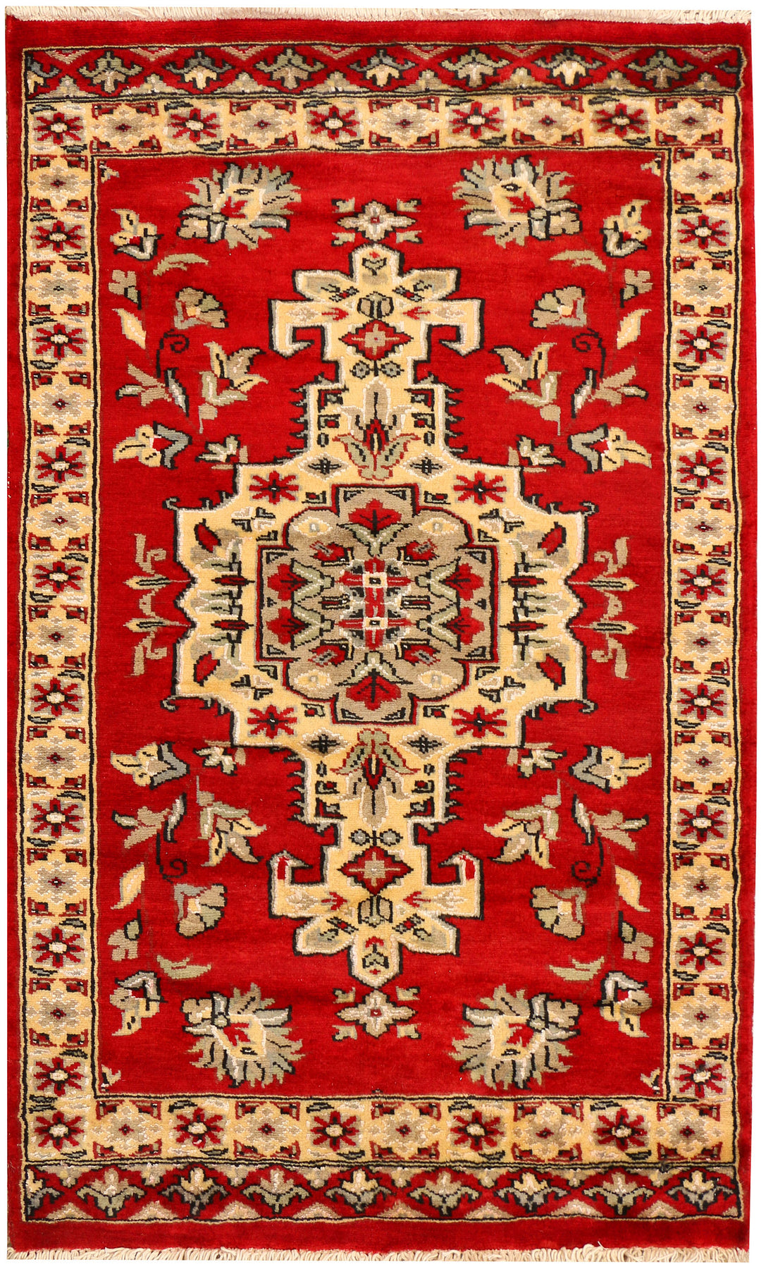 Firebrick Caucasian 2' 6 x 4' 2 - No. 38241 - ALRUG Rug Store
