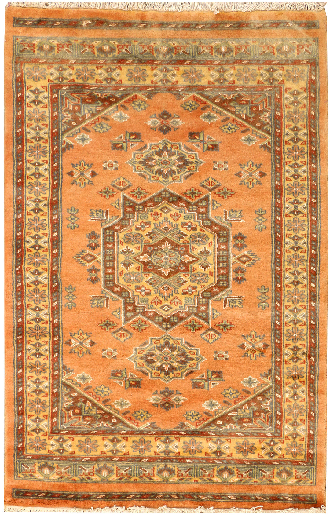 Sandy Brown Caucasian 2' 8 x 4' 1 - No. 38243 - ALRUG Rug Store
