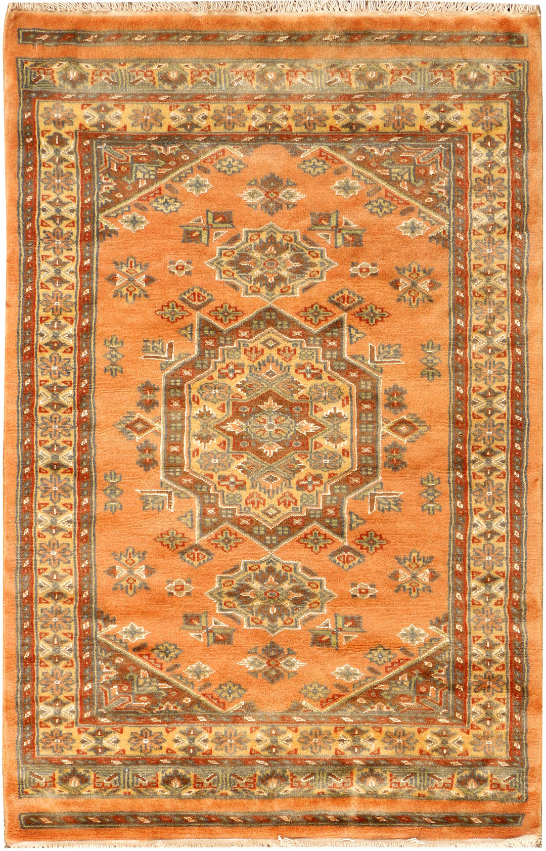 Sandy Brown Caucasian 2' 7 x 4' - No. 38260 - ALRUG Rug Store