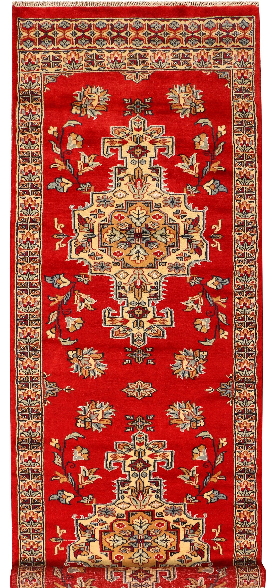 Firebrick Caucasian 2' 6 x 7' 5 - No. 38291 - ALRUG Rug Store