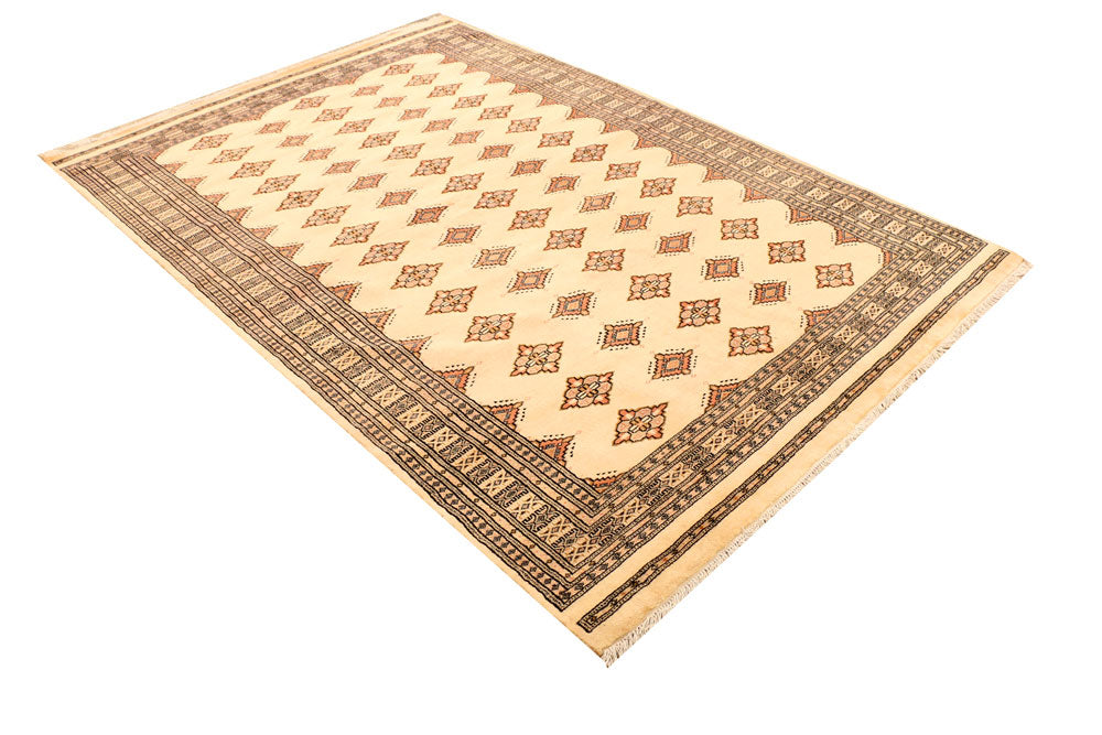 Navajo White Jaldar 5' 6 x 8' - No. 38302 - ALRUG Rug Store