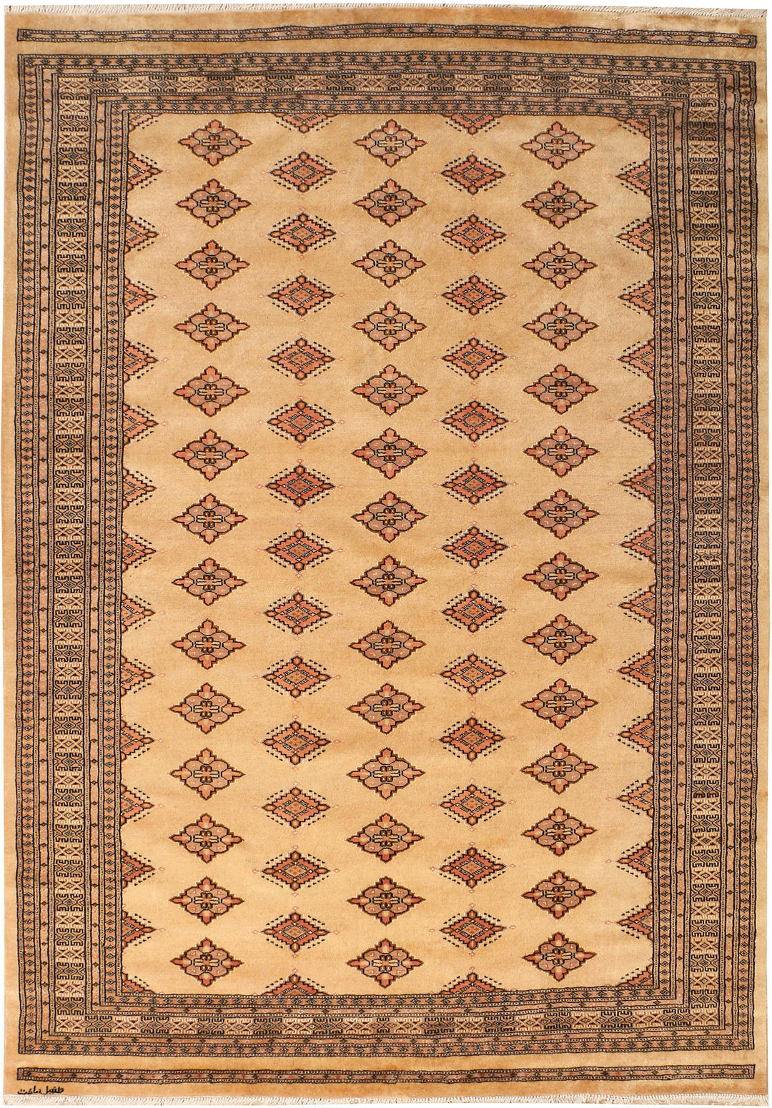 Navajo White Jaldar 5' 8 x 8' 2 - No. 38317 - ALRUG Rug Store