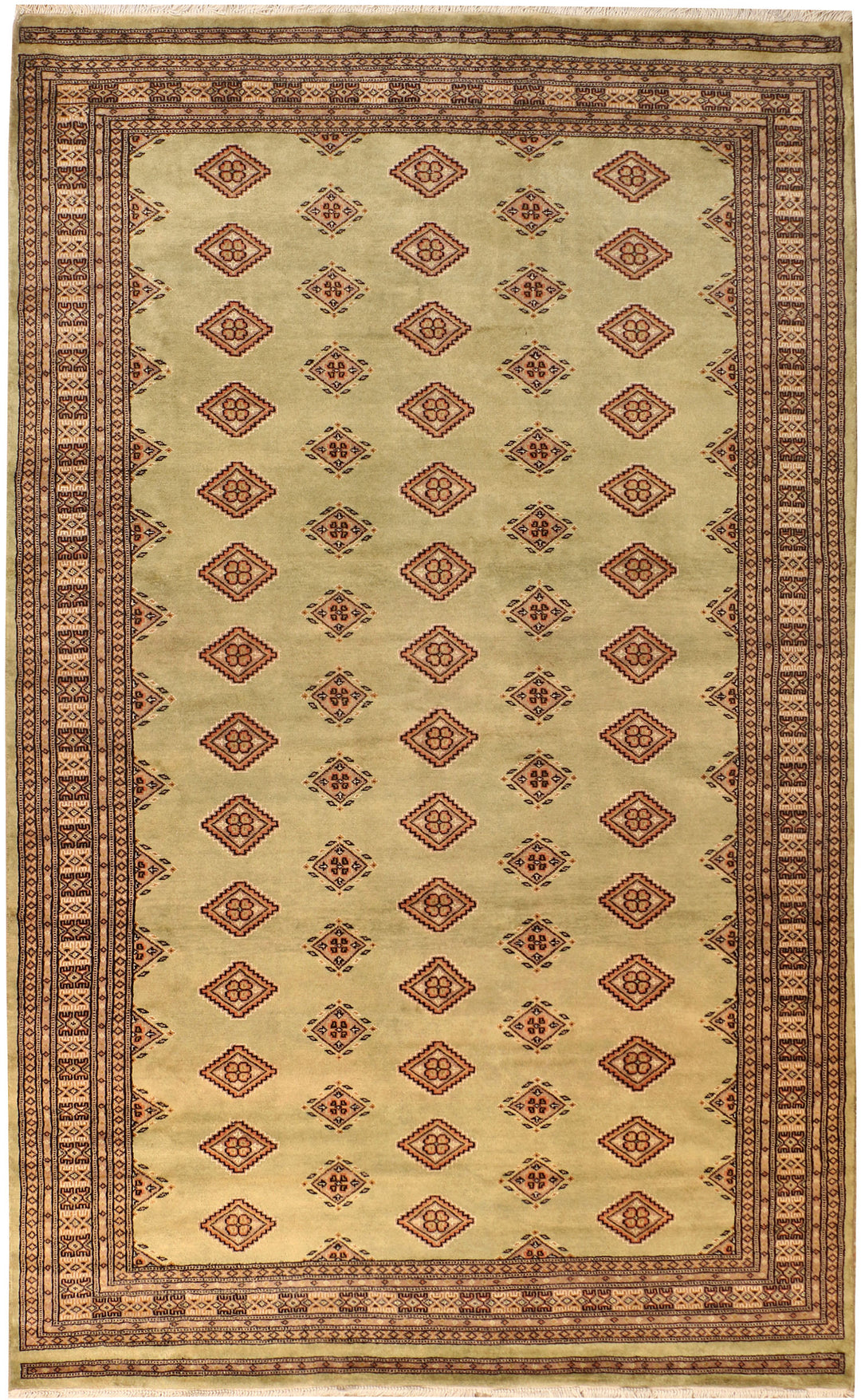 Dark Khaki Jaldar 5' 6 x 9' 1 - No. 38325 - ALRUG Rug Store