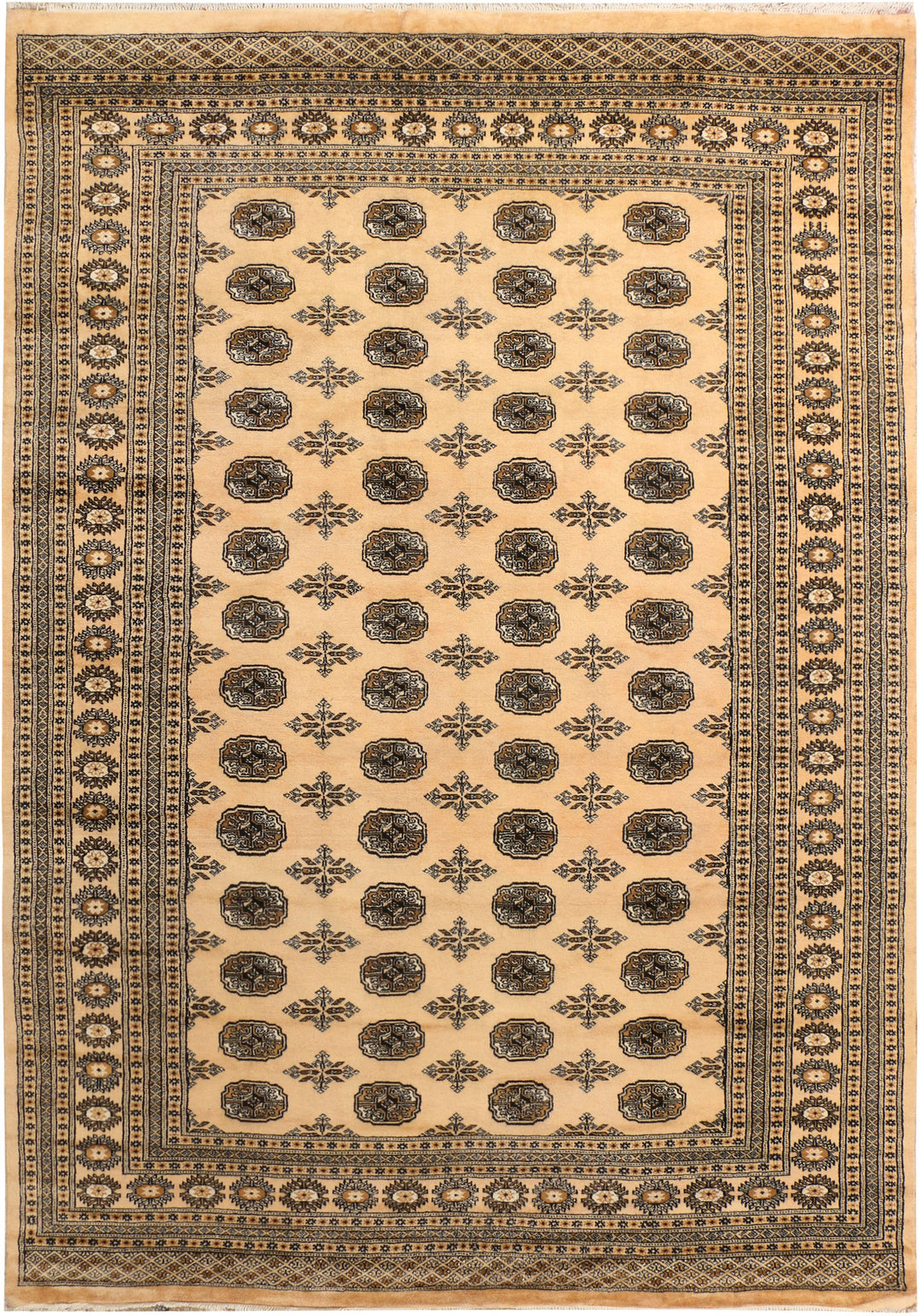 Navajo White Bokhara 6' 8 x 9' 6 - No. 38351 - ALRUG Rug Store