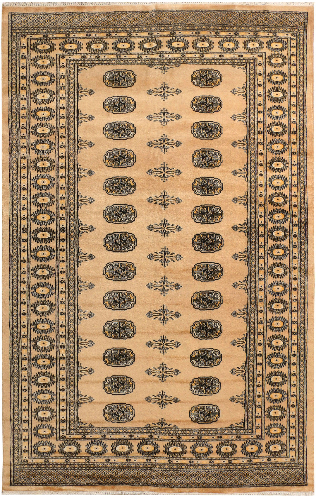 Navajo White Bokhara 4' 8 x 6' 8 - No. 38352 - ALRUG Rug Store