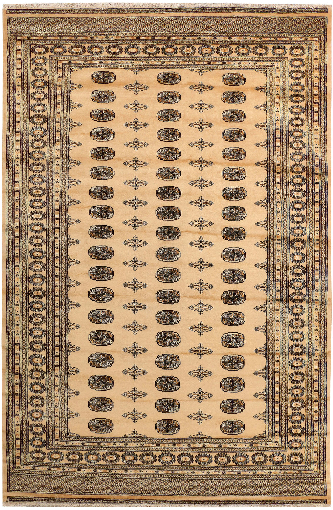 Navajo White Bokhara 6' 8 x 10' 3 - No. 38360 - ALRUG Rug Store