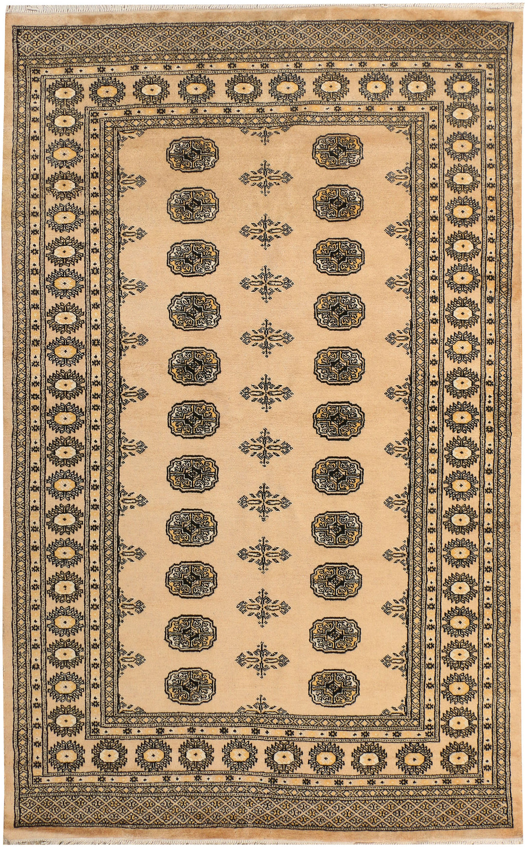 Burlywood Bokhara 5' 1 x 8' 2 - No. 38370 - ALRUG Rug Store