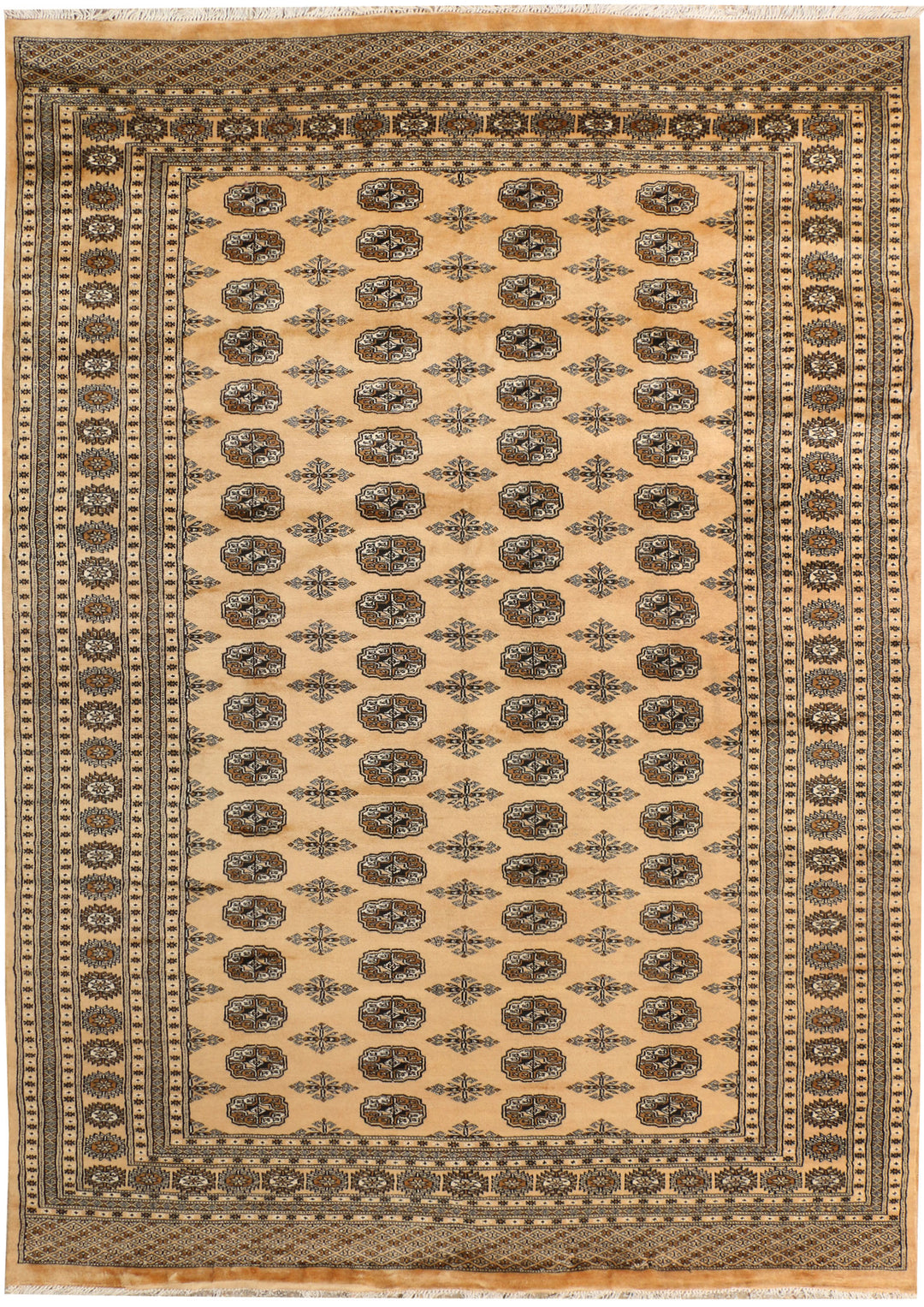 Burlywood Bokhara 7' x 9' 11 - No. 38374 - ALRUG Rug Store