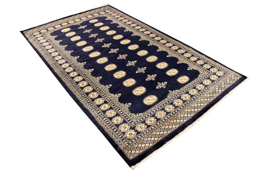 Midnight Blue Bokhara 5' 8 x 8' 6 - No. 38375 - ALRUG Rug Store