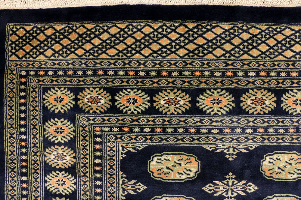 Midnight Blue Bokhara 7' 1 x 10' 1 - No. 38377 - ALRUG Rug Store