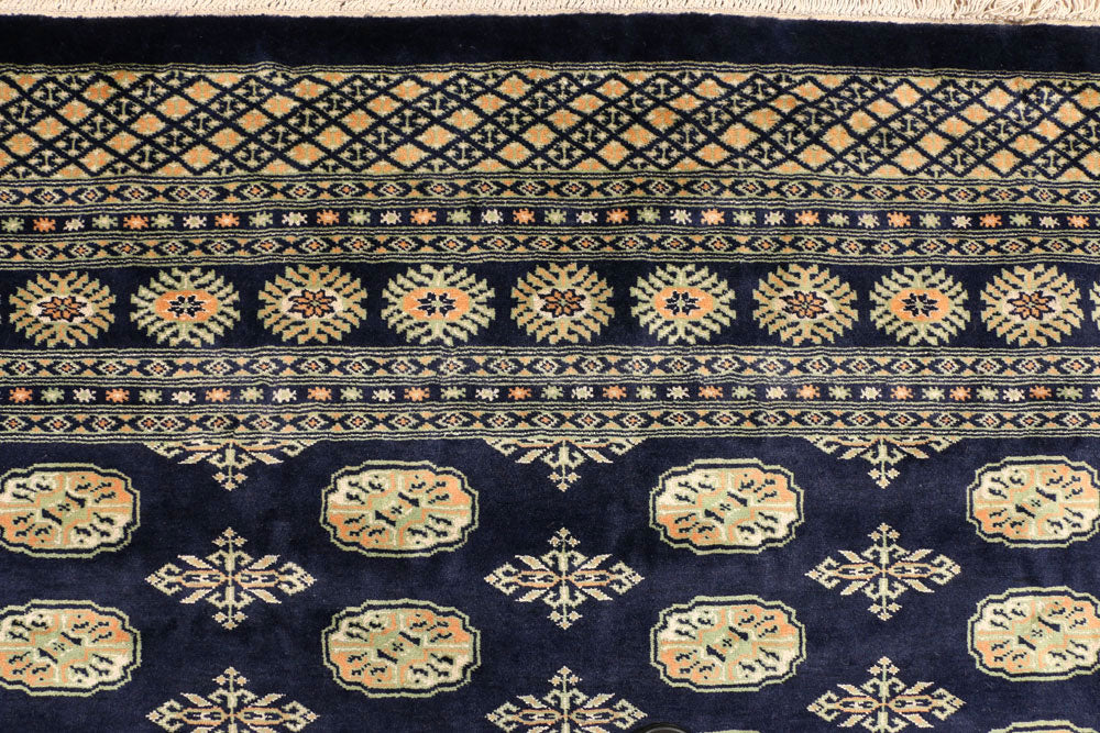 Midnight Blue Bokhara 7' 1 x 10' 1 - No. 38377 - ALRUG Rug Store