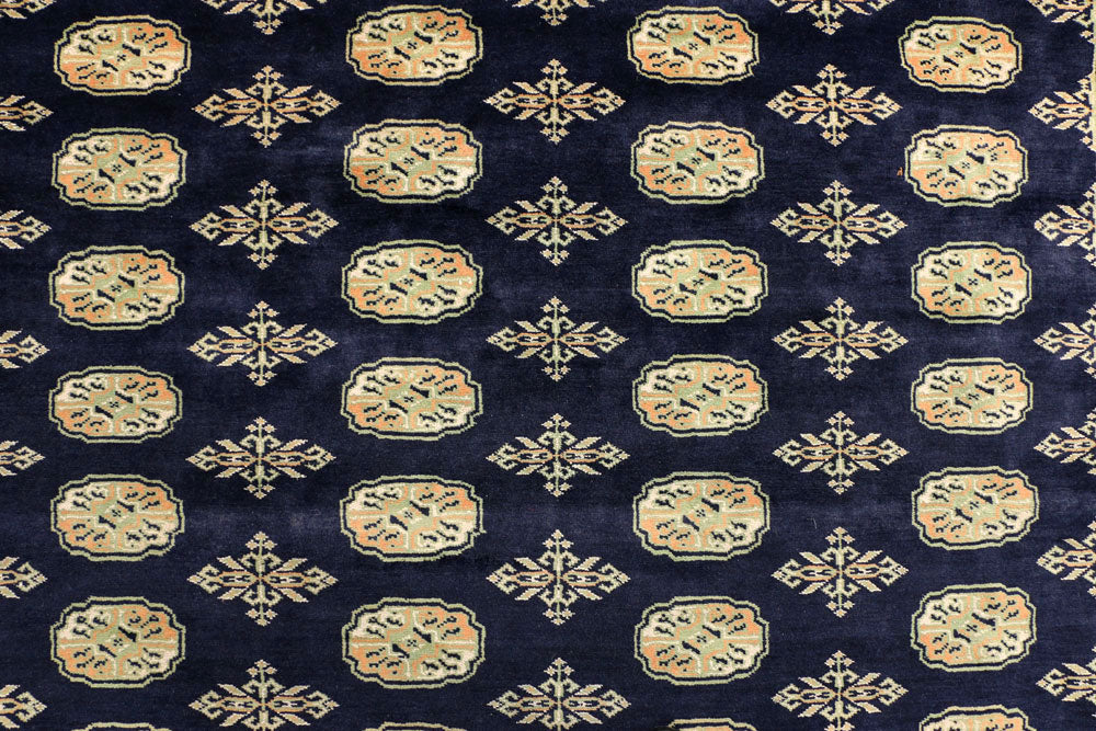 Midnight Blue Bokhara 7' 1 x 10' 1 - No. 38377 - ALRUG Rug Store