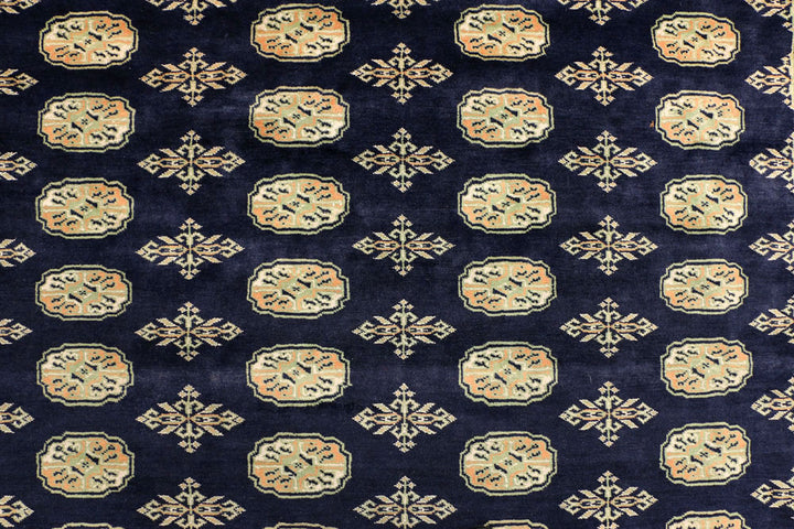 Midnight Blue Bokhara 7' 1 x 10' 1 - No. 38377 - ALRUG Rug Store