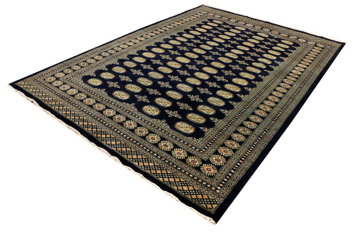 Midnight Blue Bokhara 7' 1 x 10' 1 - No. 38377 - ALRUG Rug Store