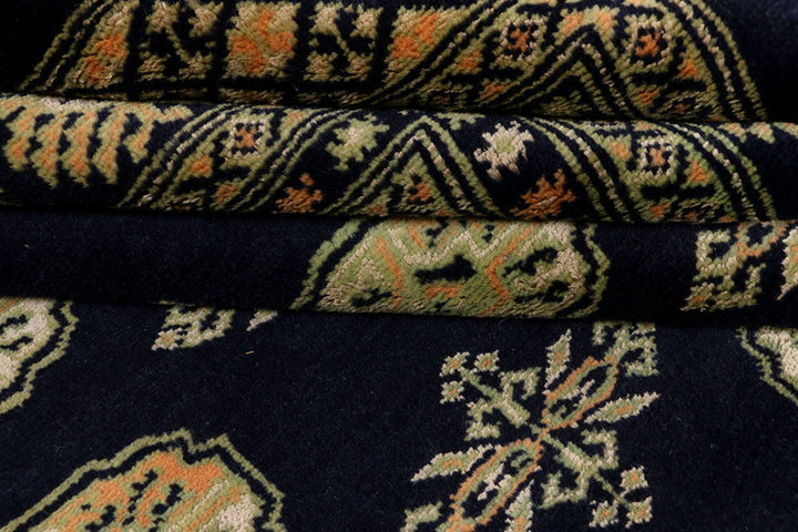 Midnight Blue Bokhara 7' 1 x 10' 1 - No. 38377 - ALRUG Rug Store