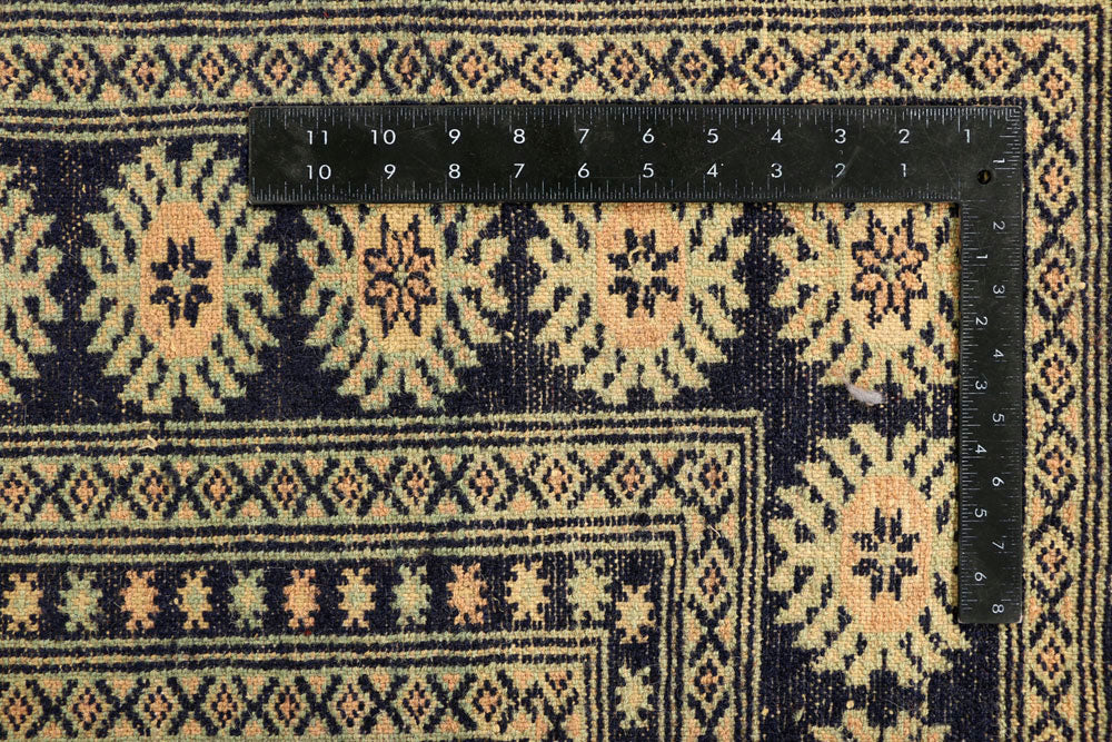 Midnight Blue Bokhara 7' 1 x 10' 1 - No. 38377 - ALRUG Rug Store