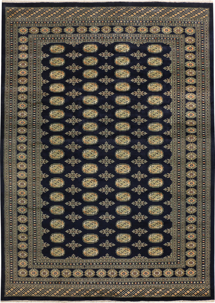 Midnight Blue Bokhara 7' 1 x 10' 1 - No. 38377 - ALRUG Rug Store