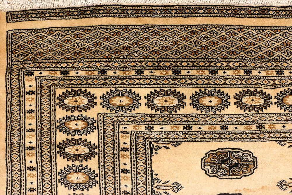 Burlywood Bokhara 6' 8 x 10' - No. 38378 - ALRUG Rug Store