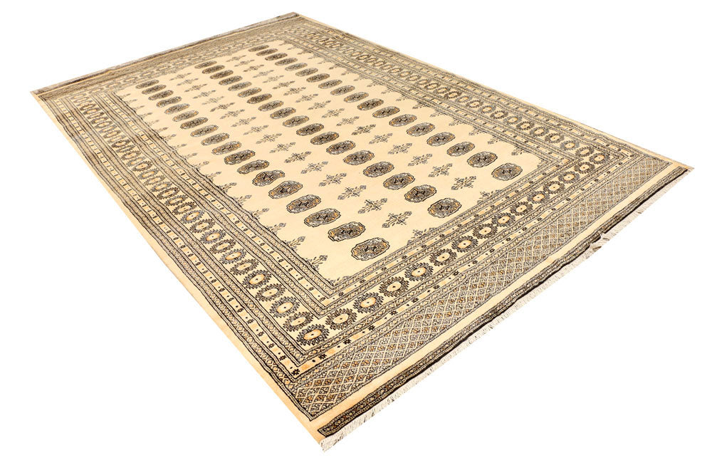 Navajo White Bokhara 6' 7 x 10' 2 - No. 38394 - ALRUG Rug Store