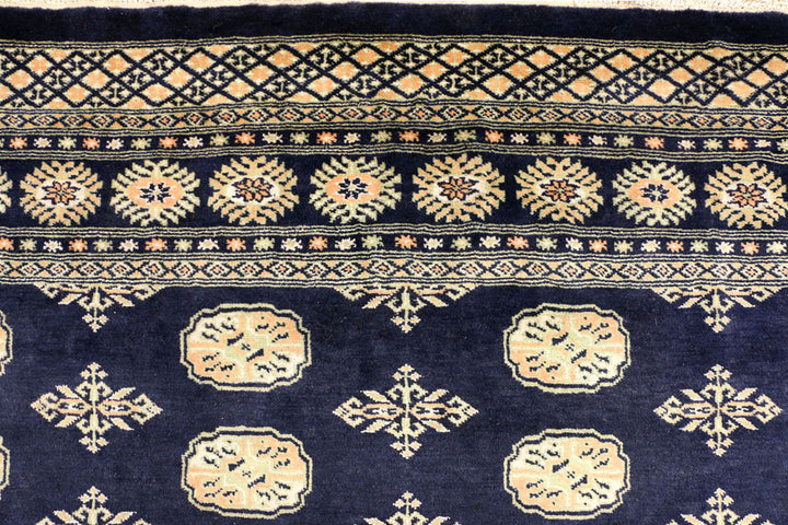 Midnight Blue Bokhara 7' 1 x 9' 4 - No. 38395 - ALRUG Rug Store