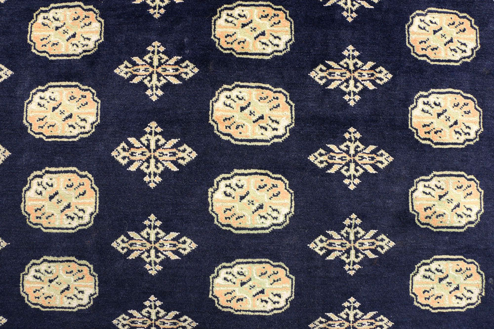 Midnight Blue Bokhara 7' 1 x 9' 4 - No. 38395 - ALRUG Rug Store
