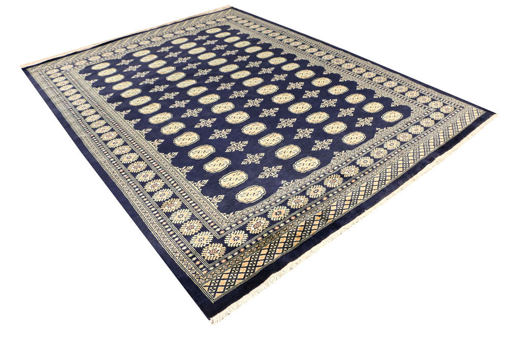 Midnight Blue Bokhara 7' 1 x 9' 4 - No. 38395 - ALRUG Rug Store
