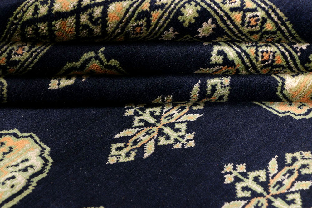 Midnight Blue Bokhara 7' 1 x 9' 4 - No. 38395 - ALRUG Rug Store