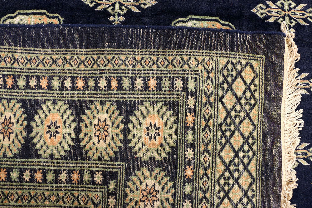 Midnight Blue Bokhara 7' 1 x 9' 4 - No. 38395 - ALRUG Rug Store