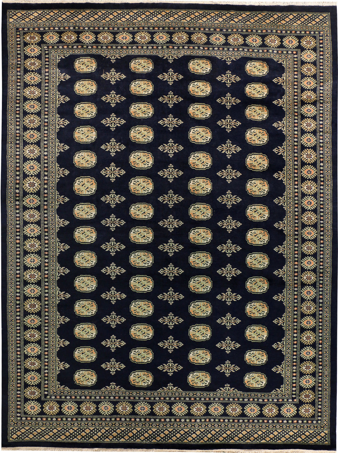 Midnight Blue Bokhara 7' 1 x 9' 4 - No. 38395 - ALRUG Rug Store