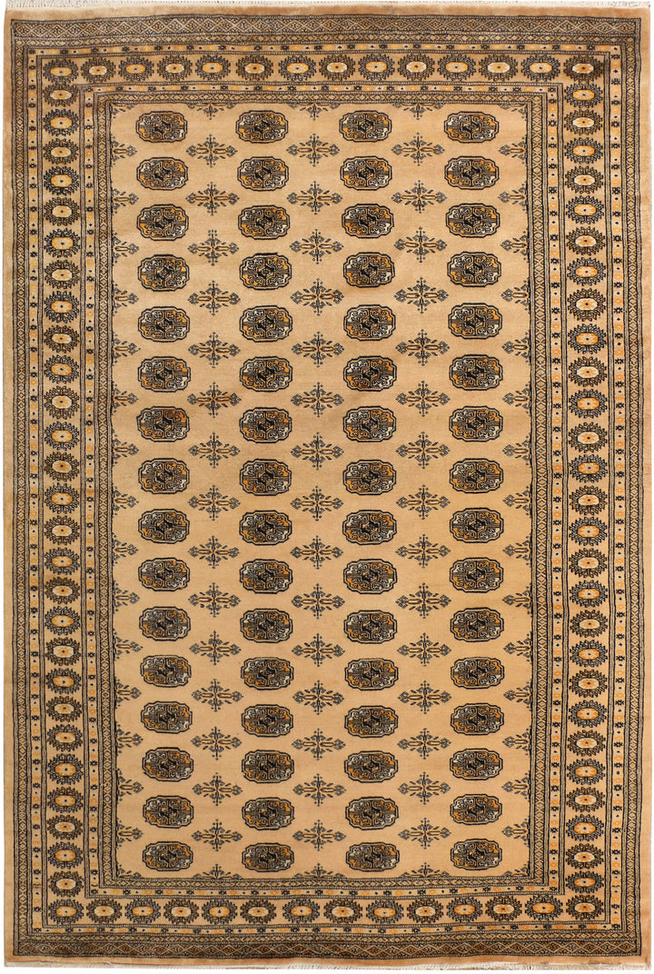 Burlywood Bokhara 6' 1 x 9' - No. 38398 - ALRUG Rug Store