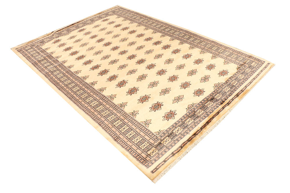 Navajo White Jaldar 5' 9 x 8' - No. 38429 - ALRUG Rug Store