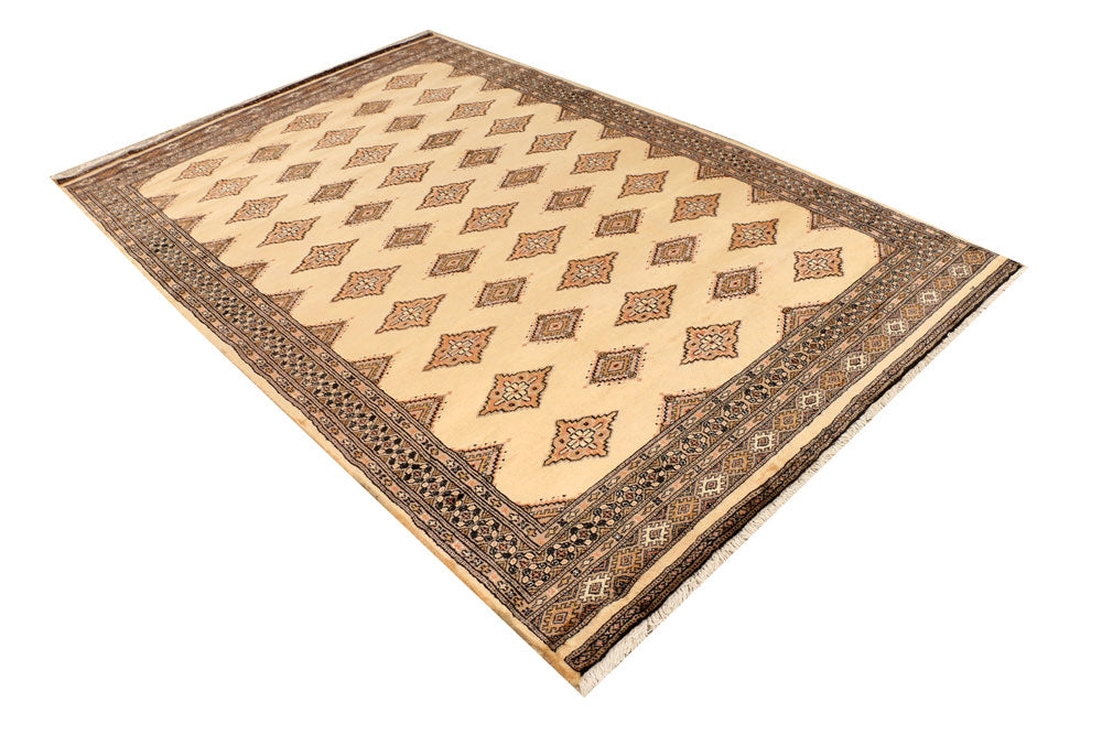 Navajo White Jaldar 5' 6 x 8' 4 - No. 38437 - ALRUG Rug Store