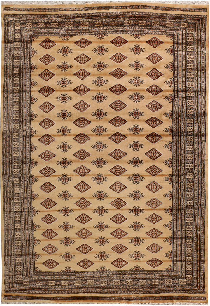 Navajo White Jaldar 6' 6 x 9' - No. 38443 - ALRUG Rug Store