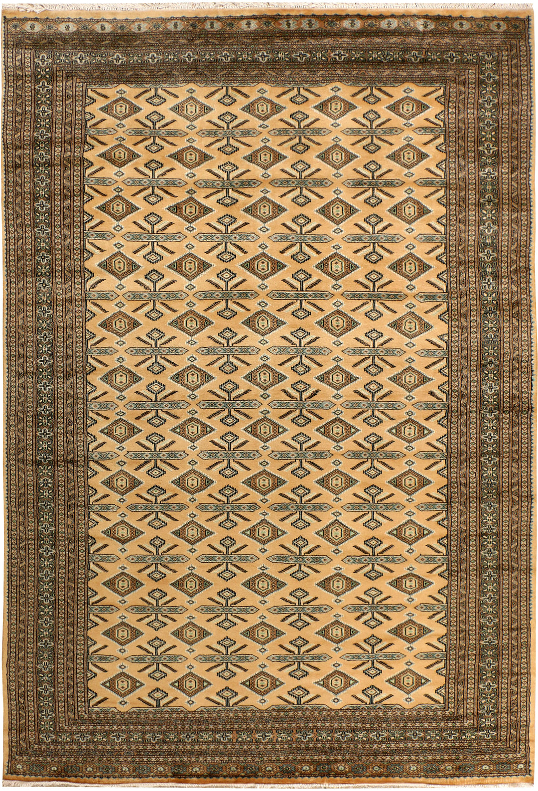 Navajo White Jaldar 6' 7 x 9' 8 - No. 38448 - ALRUG Rug Store