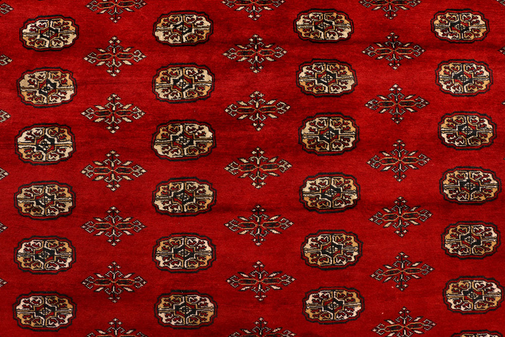 Firebrick Bokhara 6' 7 x 8' 9 - No. 38453 - ALRUG Rug Store