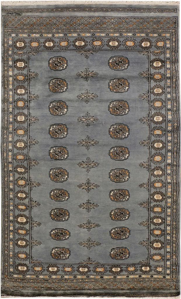 Dark Grey Bokhara 4' x 6' 9 - No. 38468 - ALRUG Rug Store