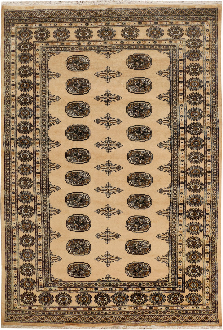 Navajo White Bokhara 4' 6 x 6' 8 - No. 38470 - ALRUG Rug Store