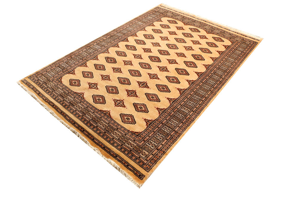 Navajo White Jaldar 4' 6 x 6' 7 - No. 38479 - ALRUG Rug Store