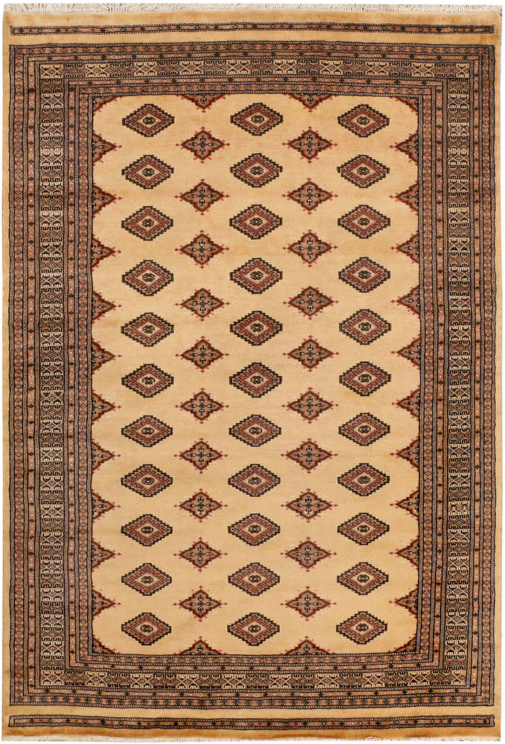 Navajo White Jaldar 4' 6 x 6' 7 - No. 38479 - ALRUG Rug Store