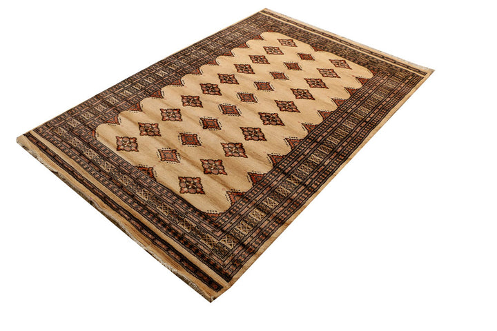 Navajo White Jaldar 4' 8 x 6' 8 - No. 38493 - ALRUG Rug Store