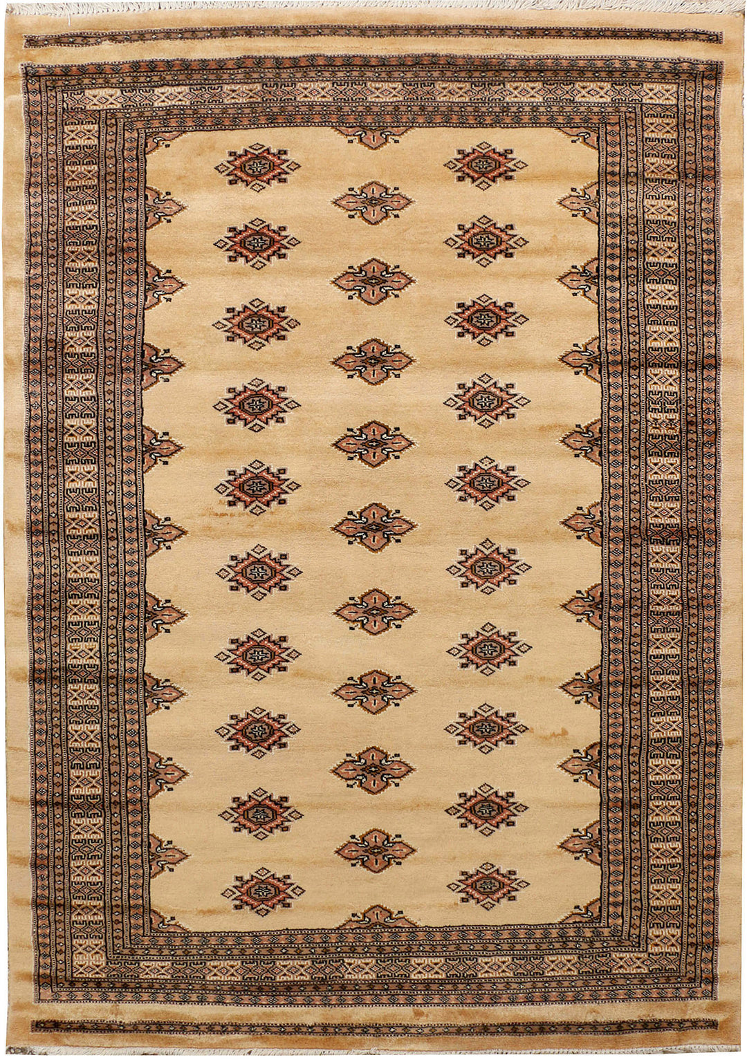 Navajo White Jaldar 4' 7 x 6' 7 - No. 38495 - ALRUG Rug Store