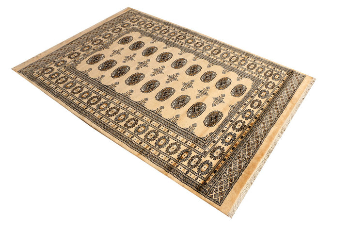 Navajo White Bokhara 4' 6 x 6' 5 - No. 38500 - ALRUG Rug Store