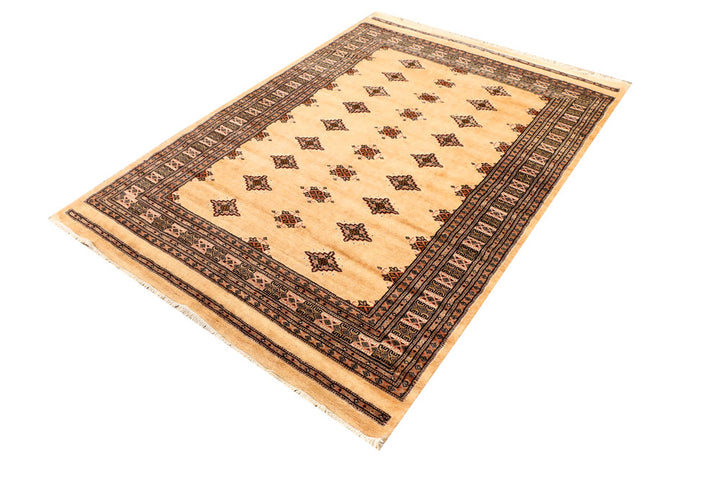 Navajo White Jaldar 4' 6 x 6' 5 - No. 38834 - ALRUG Rug Store