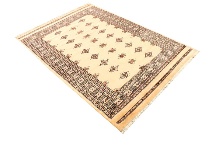 Navajo White Jaldar 4' 6 x 6' 5 - No. 38834 - ALRUG Rug Store